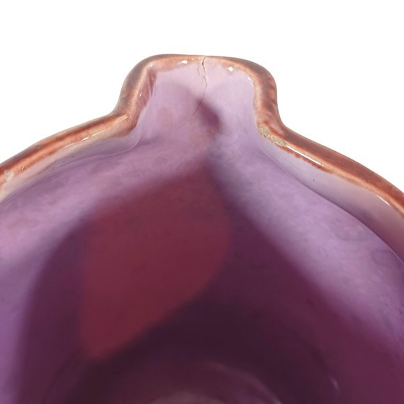 Antique French 19th Cent French Barbotine Majolica Pottery Water Pitcher Vintage - Picture 11 of 13